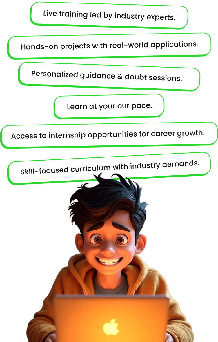 Student enjoying online training